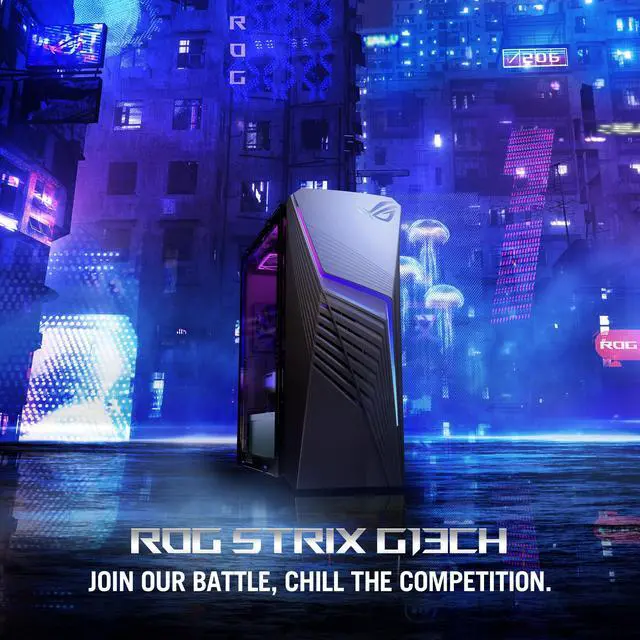 Alt view image 3 of 5 - ASUS ROG Strix G13 Gaming Desktop PC, Intel Core i5-14400F, GeForce RTX 3050, 16GB DDR5 RAM, 1TB SSD Gen 4, Windows 11 Home, G13CHR-BBI53050-CB