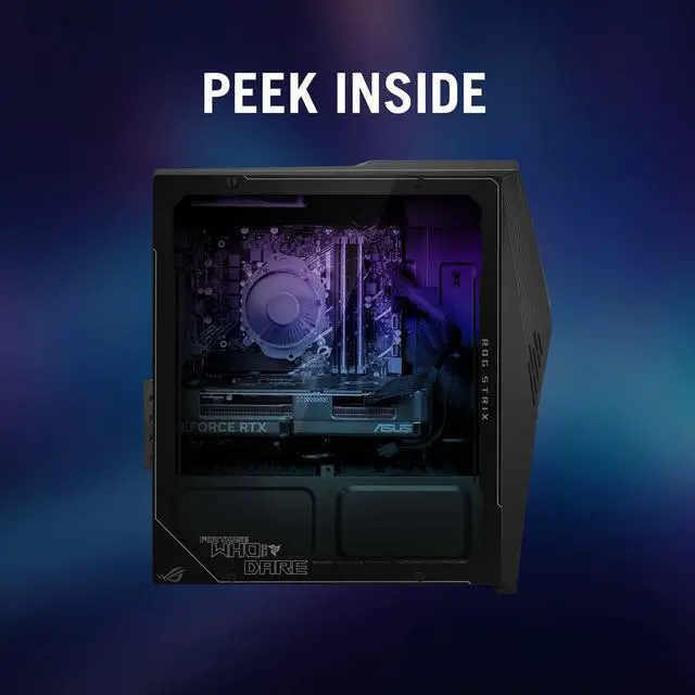 Alt view image 5 of 5 - ASUS ROG Strix G13 Gaming Desktop PC, Intel Core i5-14400F, GeForce RTX 3050, 16GB DDR5 RAM, 1TB SSD Gen 4, Windows 11 Home, G13CHR-BBI53050-CB