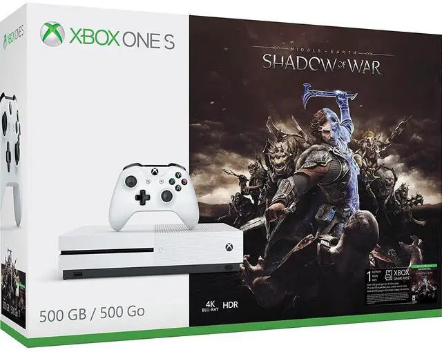 Main image of Xbox One S 500GB Shadow of War Bundle - Bundle Edition