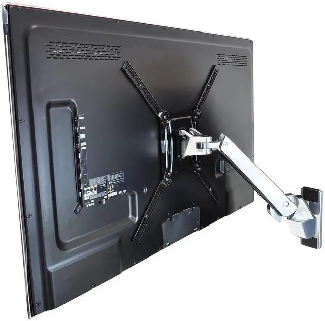Alt view image 10 of 14 - Ergotron - 45-296-026 - Ergotron Mounting Arm for Flat Panel Display - Polished Aluminum, Black - 30 to 55 Screen