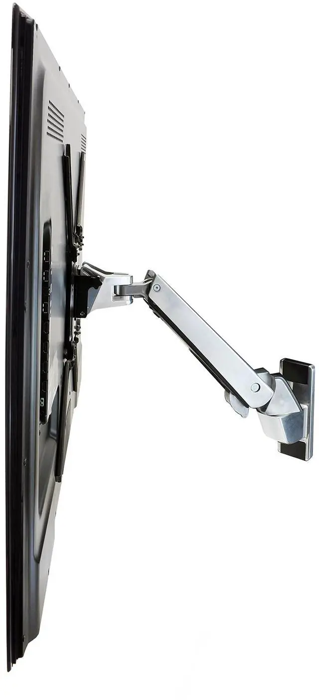 Alt view image 13 of 14 - Ergotron - 45-296-026 - Ergotron Mounting Arm for Flat Panel Display - Polished Aluminum, Black - 30 to 55 Screen