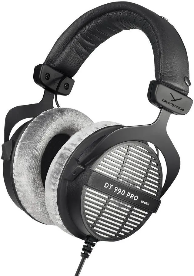Main image of beyerdynamic DT 990 PRO Over-Ear Studio Monitor Headphones - Open-Back Stereo Construction, Wired (80 Ohm, Gray)
