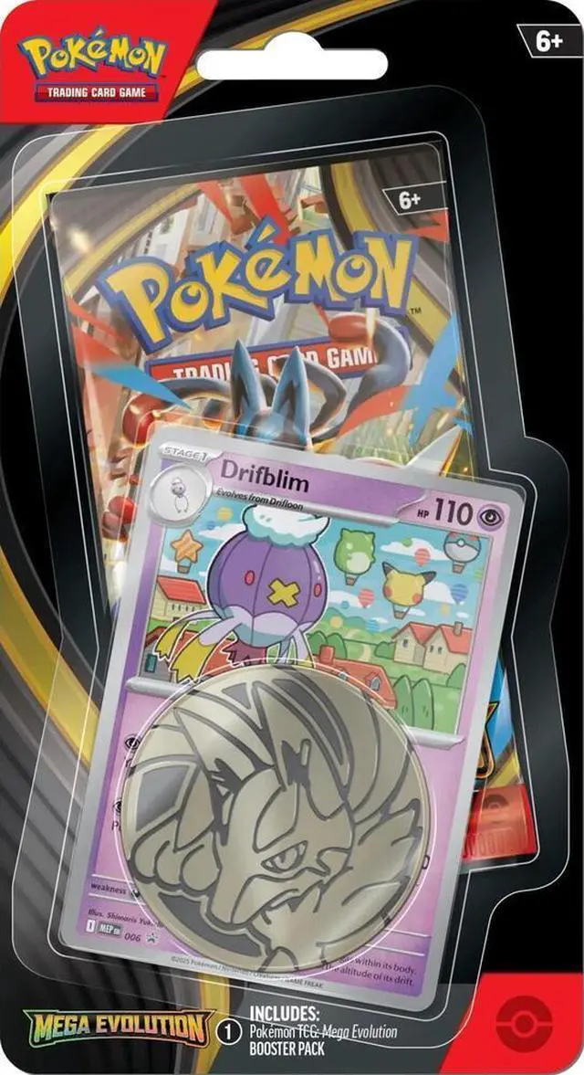 Alt view image 2 of 2 - Pokemon TCG Mega Evolution Single Pack Blister Drifloon
