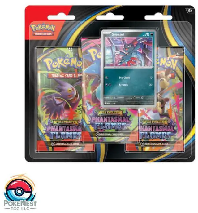 Main image of Pokmon Phantasmal Flames 3 Pack Blister | Booster & Promo