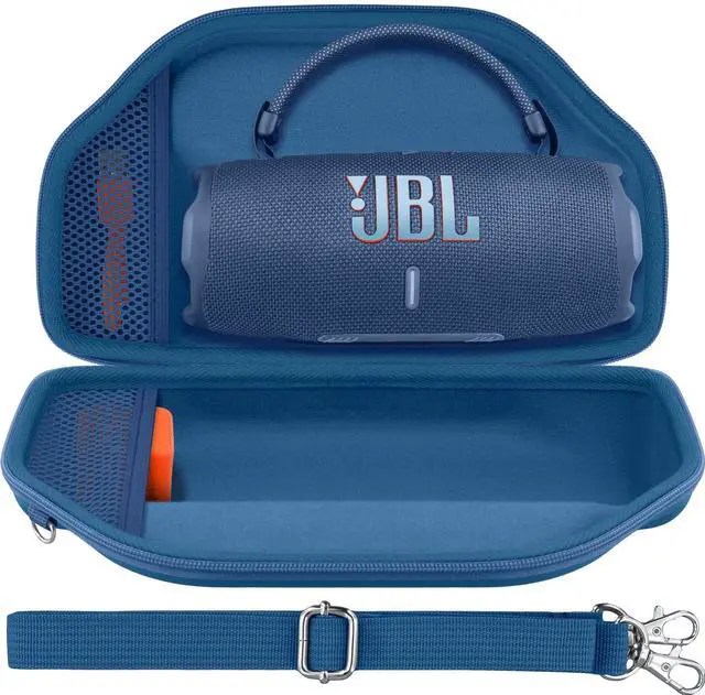 Alt view image 2 of 7 - Baval Hard Portable Case Compatible with JBL Charge 6/Charge 5 Portable Waterproof Bluetooth Speaker(Blue Case)