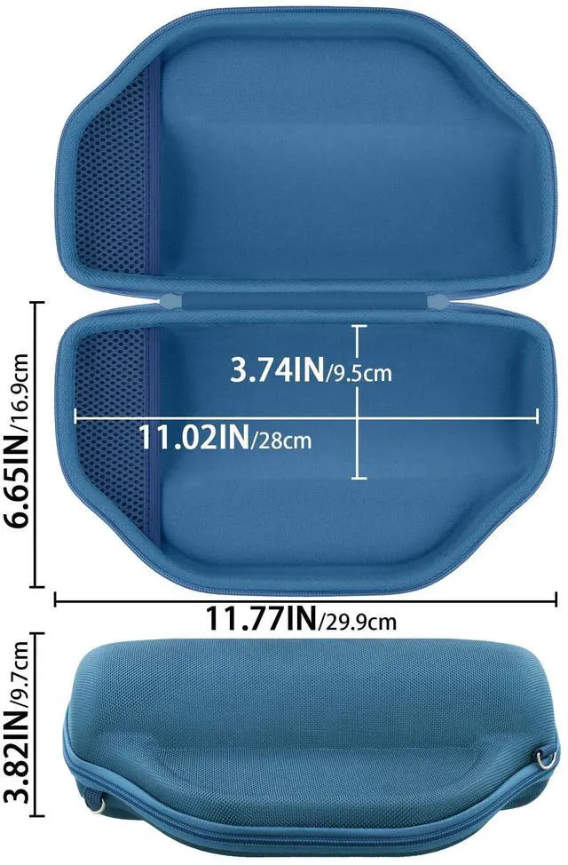 Alt view image 6 of 7 - Baval Hard Portable Case Compatible with JBL Charge 6/Charge 5 Portable Waterproof Bluetooth Speaker(Blue Case)