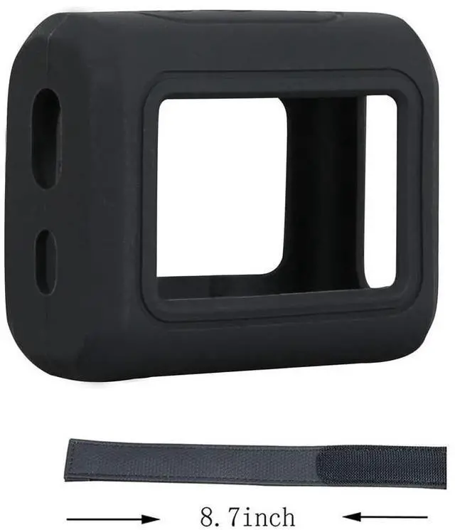 Alt view image 4 of 5 - Hermitshell Hard Travel Case for JBL Go 3 / Go 4 Portable Bluetooth Speaker (Coal, Silicone Case)