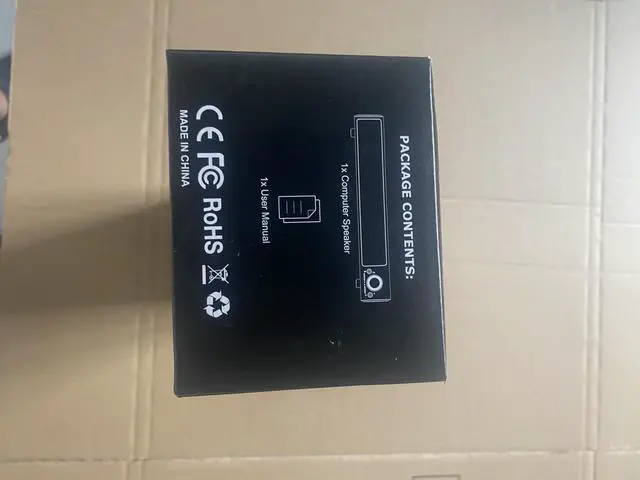 Alt view image 7 of 7 - HPYLIF·H USB Powered Computer Speakers, Wired PC Gaming Sound Bars with RGB Light, 3.5 mm Jack AUX Plug in External Monitor Speaker for Desktop, Laptop, Plug and Play