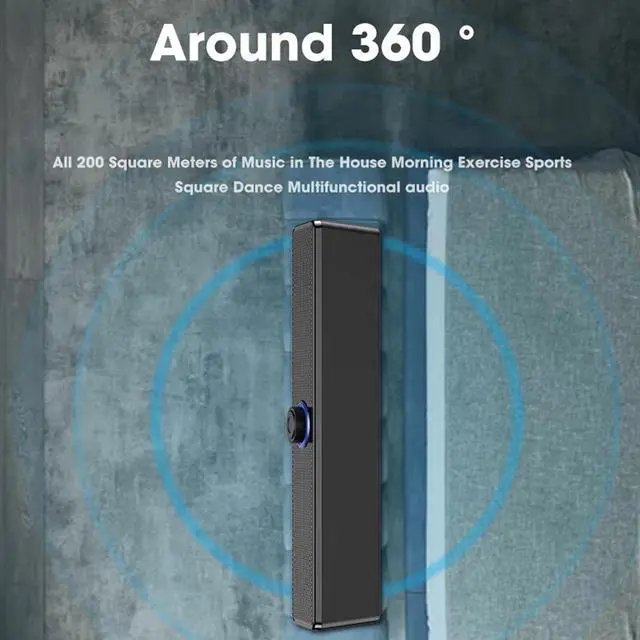 Alt view image 6 of 7 - Computer Speakers Wired USB-Powered Sound-bar with Stereo Sound for PC Desktop Plug -n-Play 3.5mm Jack Computer Speakers for Desktop