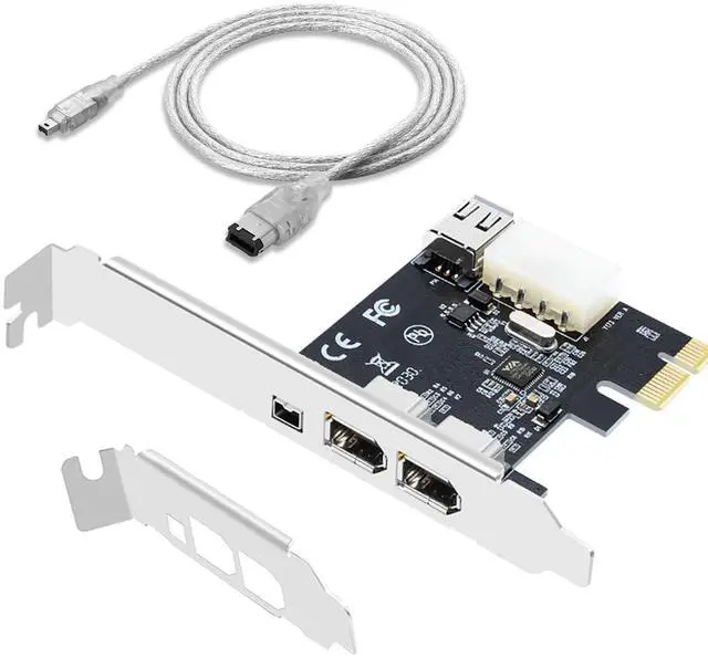 Main image of Firewire Card,Internal Firewire Port Cards,1394A PCIE 4-Ports FireWire 400 Expansion Card for Windows Desktop PCs
