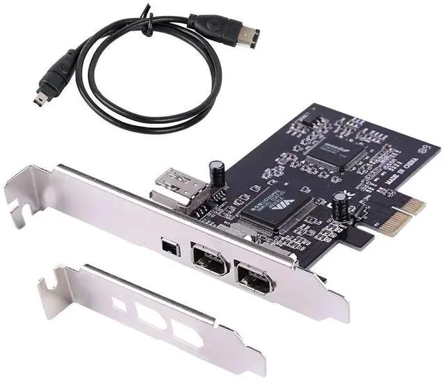 Main image of ELIATER PCIe Firewire Card for Windows 10, IEEE 1394A PCI Express Controller 4 Ports(3 x 6 Pin and 1 x 4 Pin), 1394a Firewire 400 Adapter for Windows 7/8/Mac OS with Low Profile Bracket and Cable