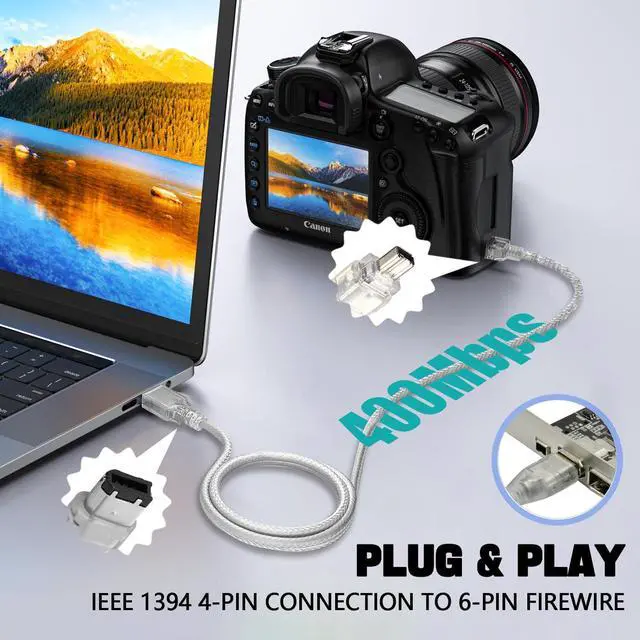 Alt view image 3 of 7 - Firewire Card,Internal Firewire Port Cards,1394A PCIE 4-Ports FireWire 400 Expansion Card for Windows Desktop PCs