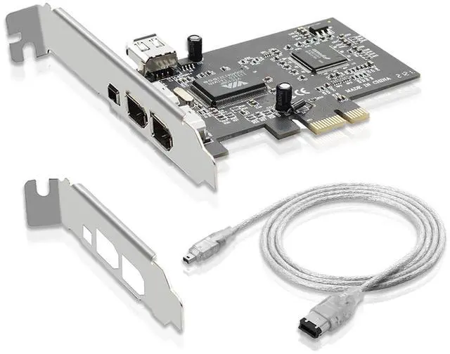 Main image of PCIe Firewire 400 Card,IEEE 1394a PCI Express 4 Ports PCIe Card (3 X 6 Pin and 1 X 4 Pin),Firewire 400 Adapter for Windows 7/8/10/11/Mac Os/Xp/2000/2003/ Vista/Dos,Linux(PCIE-IEEE 1394A)