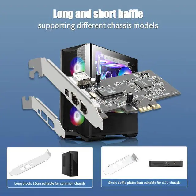 Alt view image 7 of 7 - PCIe Firewire 400 Card,IEEE 1394a PCI Express 4 Ports PCIe Card (3 X 6 Pin and 1 X 4 Pin),Firewire 400 Adapter for Windows 7/8/10/11/Mac Os/Xp/2000/2003/ Vista/Dos,Linux(PCIE-IEEE 1394A)