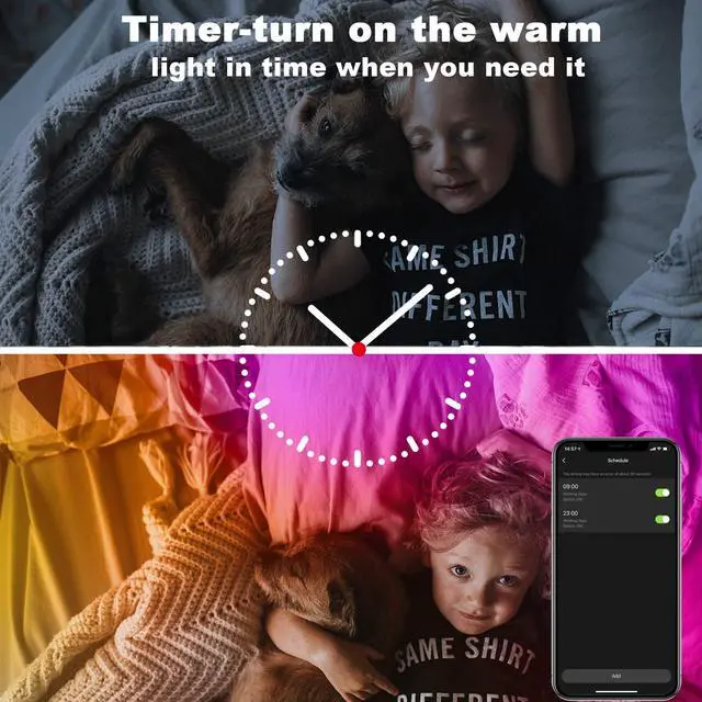 Alt view image 5 of 7 - dalattin Led Lights for Bedroom 50ft WiFi Smart LED Strip Lights Works with Alexa and Google Assistant, Tuya App and Remote Control, Music Sync RGB Lights for Bedroom Valentine Decor,Party, 1 Roll