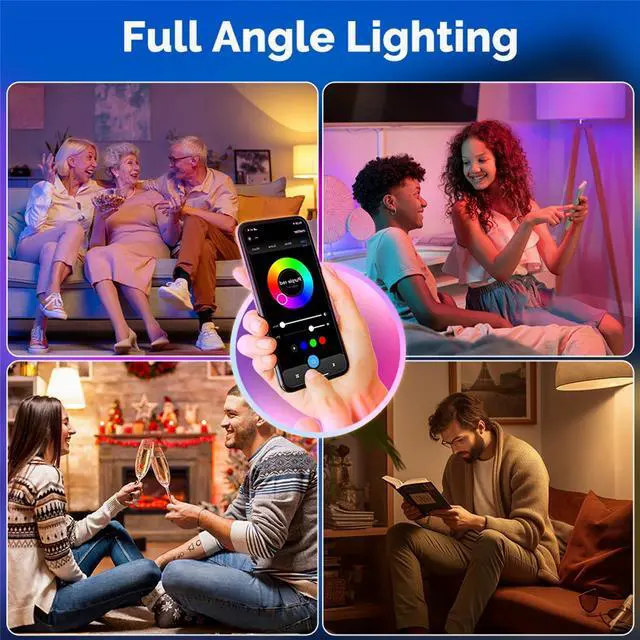 Alt view image 5 of 7 - MOES Matter Smart GU10 LED Light Bulbs, Color Changing WiFi Smart Bulbs, 2700K-6500K CW& RGB Dimmable, Smart Life Remote Control, Work with Apple Homekit/Alexa/Google Home, 400lm 5W 1 Pack