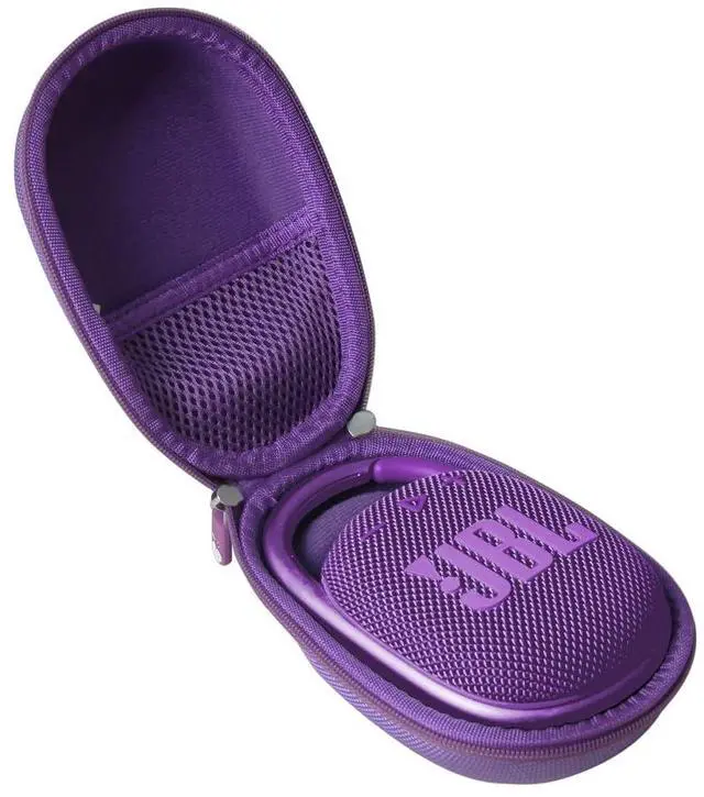 Main image of Hermitshell Hard Travel Case for JBL Clip 4 / JBL Clip 5 Portable Mini Bluetooth Speaker (Purple)