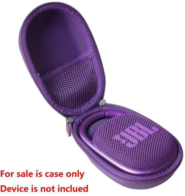 Alt view image 2 of 6 - Hermitshell Hard Travel Case for JBL Clip 4 / JBL Clip 5 Portable Mini Bluetooth Speaker (Purple)