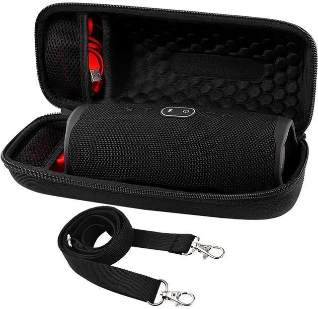 Main image of COMECASE Hard Travel Case for JBL Charge 4/ Charge 5 Waterproof Bluetooth Speaker. Carrying Storage Bag Fits Charger and USB Cable (Case Only) - Black