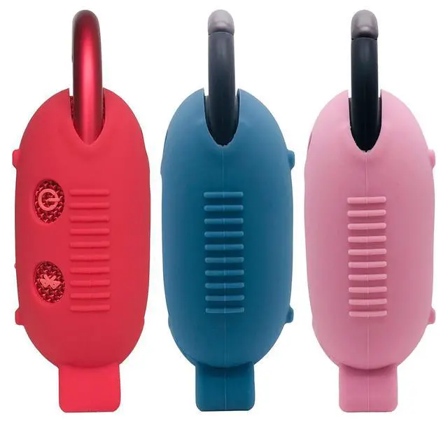 Alt view image 4 of 6 - Silicone Cover Case for JBL Clip 4 Portable Bluetooth Speaker, Protective Carrying Case for JBL Clip 4 Portable Bluetooth Speaker Stand Up Holder (Red)