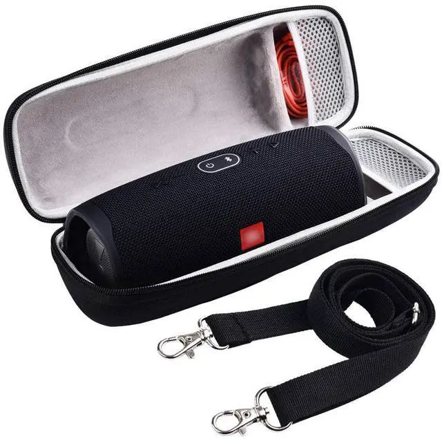 Main image of Comecase Hard Travel Case for JBL Charge 4/ Charge 5 Waterproof Bluetooth Speaker. Carrying Storage Bag Fits Charger and USB Cable - Grey Inside (Case Only)