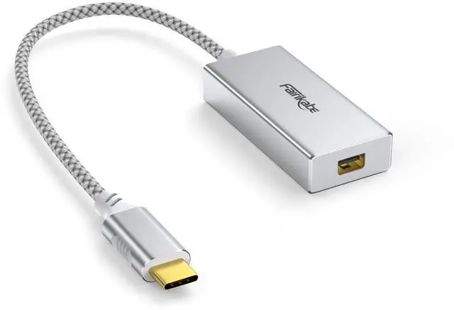 Main image of USB C to Mini DisplayPort Adapter 4K@60Hz, USB Type C (Thunderbolt 3/4) to Mini DP Adapter for iPhone 15, M1/M2 MacBook, MacBook Air/Pro 2016-2023, Galaxy S8-S23, Steam Deack and Rog Ally