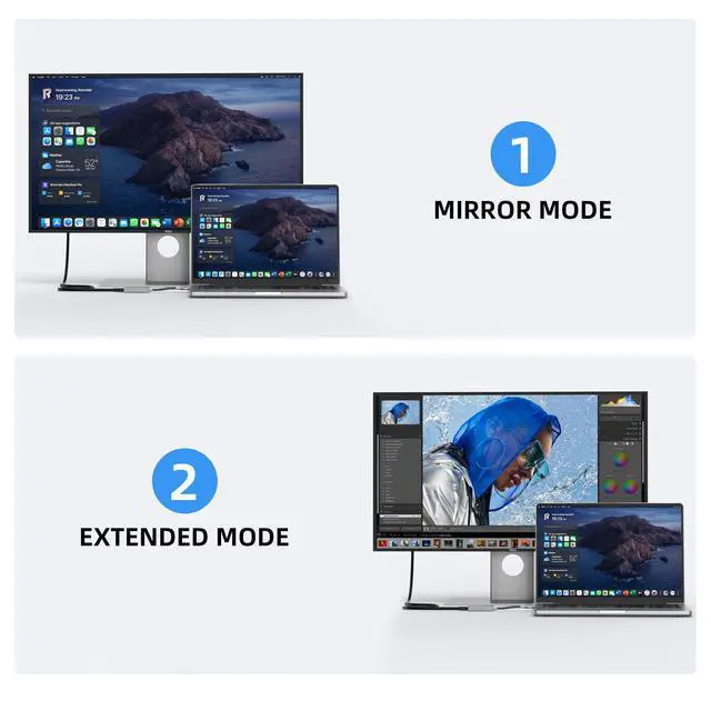 Alt view image 7 of 7 - USB C to Mini DisplayPort Adapter 4K@60Hz, USB Type C (Thunderbolt 3/4) to Mini DP Adapter for iPhone 15, M1/M2 MacBook, MacBook Air/Pro 2016-2023, Galaxy S8-S23, Steam Deack and Rog Ally