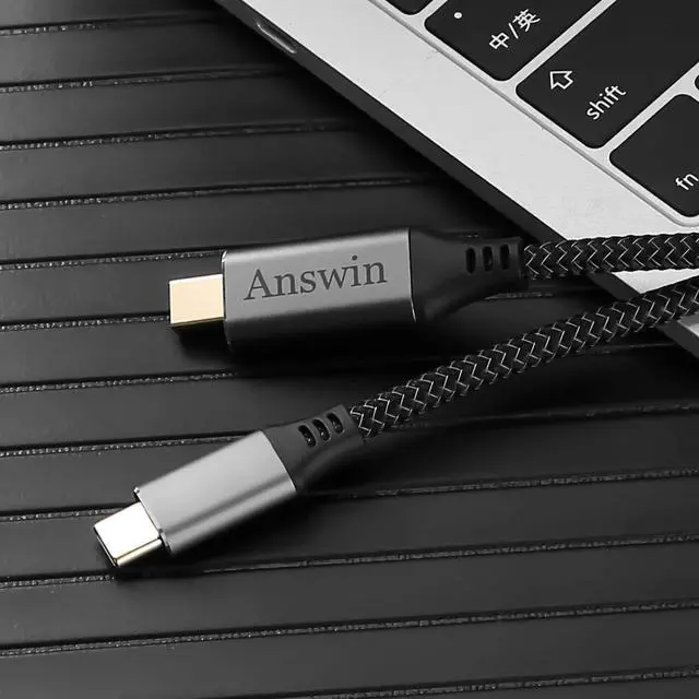 Alt view image 7 of 7 - Answin USB C to Mini DisplayPort, 6Ft 4K@60Hz Thunderbolt 3 to Mini Displayport Cable Compatible for iPhone 15/16/17 Series, M3/M4 MacBook Pro, Surface Book 2, Galaxy S24/S25, Steam Deck and Rog Ally