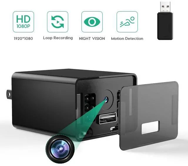 Alt view image 2 of 7 - TAOZHI Mini Camera 1080P Nanny Cam Small Security Camera with Night Vision and Motion Detection for Indoor and Home, No WiFi