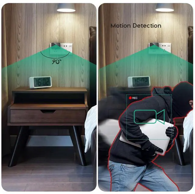 Alt view image 4 of 7 - TAOZHI Mini Camera 1080P Nanny Cam Small Security Camera with Night Vision and Motion Detection for Indoor and Home, No WiFi