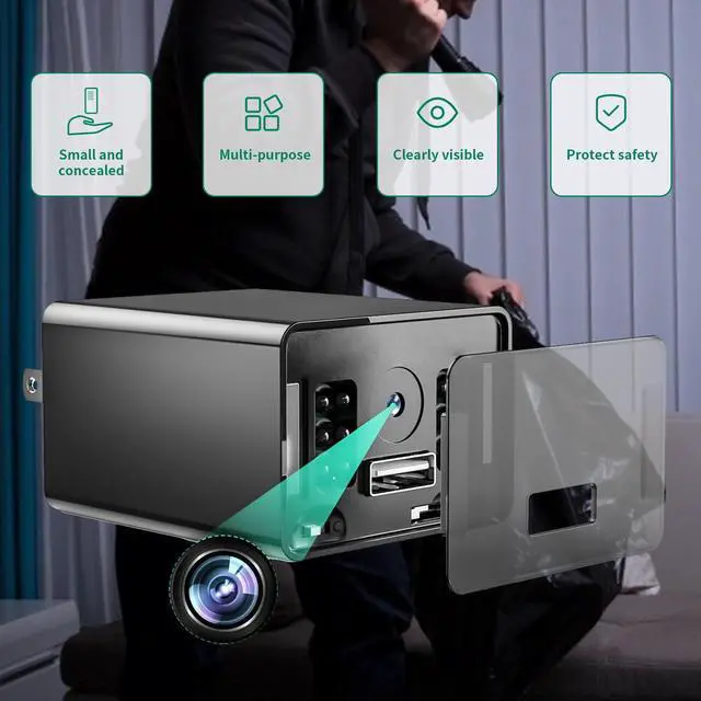 Alt view image 5 of 7 - TAOZHI Mini Camera 1080P Nanny Cam Small Security Camera with Night Vision and Motion Detection for Indoor and Home, No WiFi