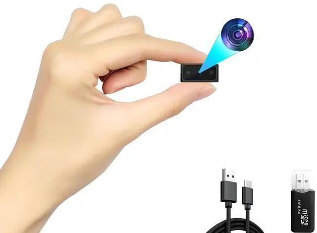 Main image of Hidden Camera Mini Spy Camera 1080P Small Security Camera, Tiny Portable Camera, Covert Nanny Cam, Indoor Home Office Security Cameras, Night Vision, Motion Detection, Gravity Sensor, Loop Record