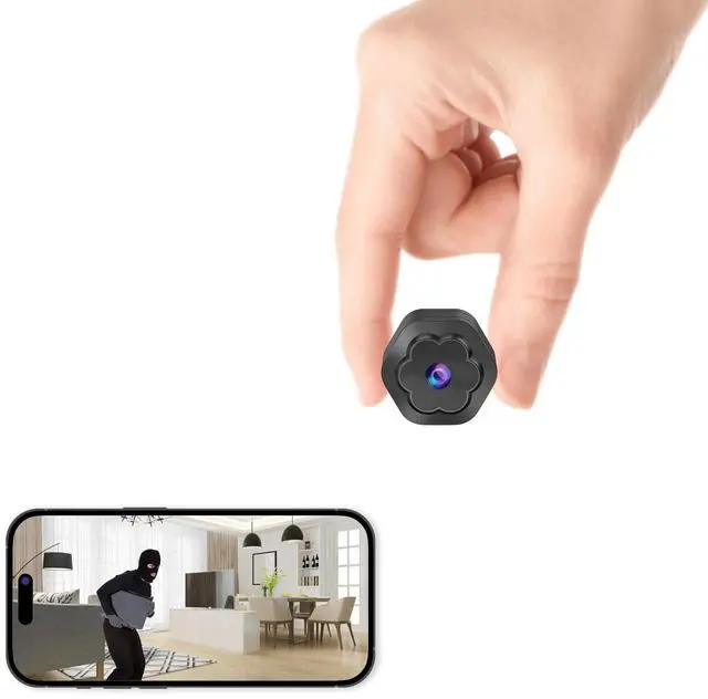 Main image of Mini WiFi Spy Hidden Camera Wireless Portable Nanny Cam for Home,4K Ultra HD Small Security Cameras with Motion Detection,Auto Night Vision Monitor Cameras for Indoor Pets Baby