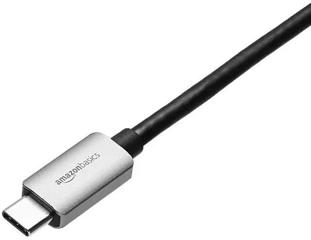 Alt view image 2 of 6 - Amazon Basics Aluminium USB-C to DisplayPort Adapter (4K@60Hz), Thunderbolt 3 Compatible, Grey