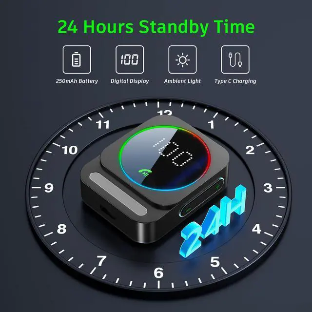 Alt view image 5 of 7 - SONRU Bluetooth 5.3 Receiver for Car, Wireless Audio Adapter for Car/Home Stereo/Wired Headphones/Speaker, Bluetooth Aux Adapter, Dual AUX Outputs, RCA AUX 3.5mm Music Receiver