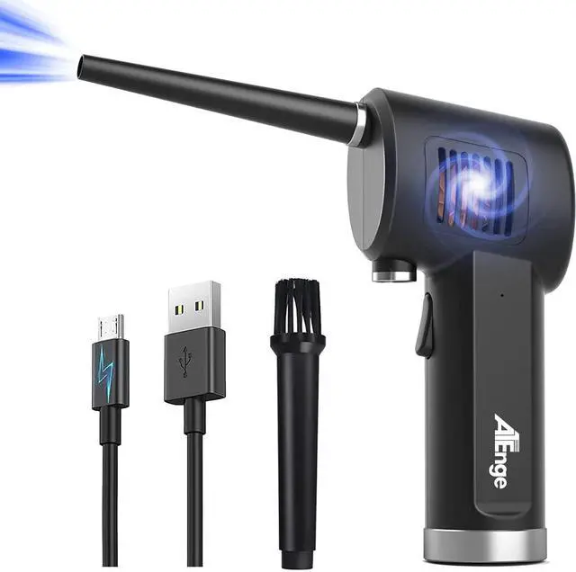 Main image of Electric Air Duster, Cordless Air Duster, Rechargeable Compressed Air Duster, 33000 RPM Air Blower, Two Smart Start Modes, Good Replacement for Compressed Air Can, Reusable Dust Destroyer