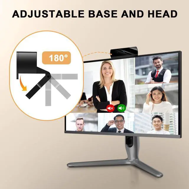 Alt view image 6 of 6 - Diccik Webcam, K1 Full HD Webcams,1080P Video and Wide Angle Camera,Plug and Play USB Webcam for Online Calling/Conferencing, Zoom/Skype/Facetime/YouTube, Laptop/PC