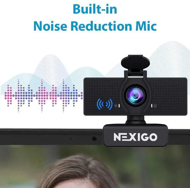 Alt view image 4 of 7 - NexiGo N60 1080P Webcam with Microphone, Adjustable FOV, Zoom, Software Control & Privacy Cover, USB HD Computer Web Camera, Plug and Play, for Zoom/Skype/Teams, Conferencing and Video Calling