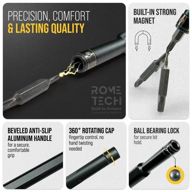 Alt view image 3 of 7 - Small Screwdriver Set 49-in-1 Compatible with Laptop, Phone, PC, MacBook, Tablet, Computer, PS5, PS4, Xbox, Watch - Pocket Screwdriver