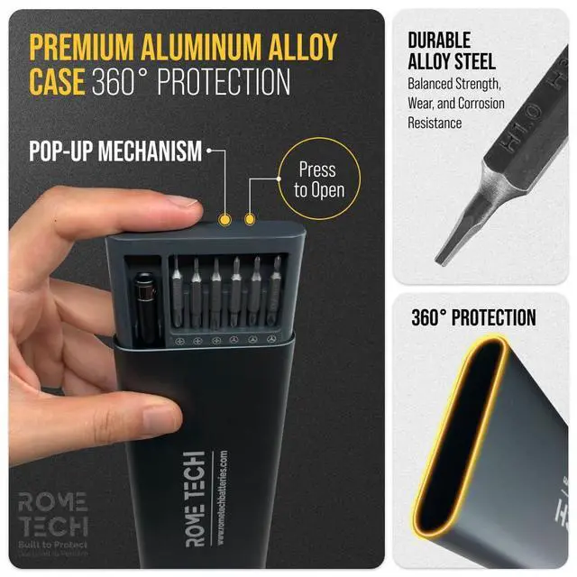 Alt view image 5 of 7 - Small Screwdriver Set 49-in-1 Compatible with Laptop, Phone, PC, MacBook, Tablet, Computer, PS5, PS4, Xbox, Watch - Pocket Screwdriver