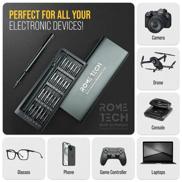 Alt view image 6 of 7 - Small Screwdriver Set 49-in-1 Compatible with Laptop, Phone, PC, MacBook, Tablet, Computer, PS5, PS4, Xbox, Watch - Pocket Screwdriver