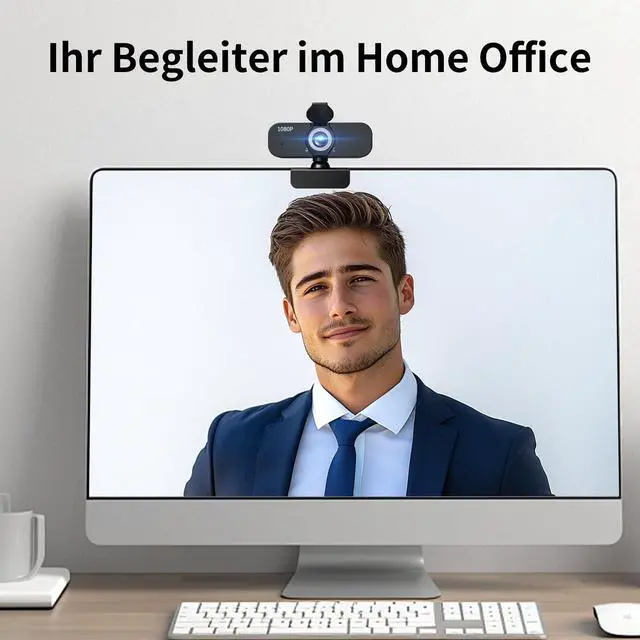 Alt view image 3 of 6 - Lusinx 1080P Webcam for Computer/Laptop/Desktop/PC, External Camera with Microphone, USB Plug&Play, Auto Low Light Correction, Privacy Cover, Tripod, Wide Angle for Meeting/Online Video/Zoom