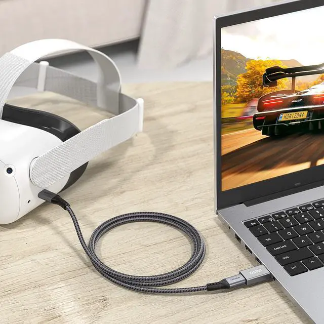 Alt view image 5 of 7 - XAOSUN [10Gbps] USB C Female to USB Male Adapter (2-Pack), 3.1 USB A to C Adapter, One-Sided SuperSpeed Data Sync & 100W Fast Charging for iPhone 15 Plus Pro Max, Laptop, Charger, Quest Link, etc.