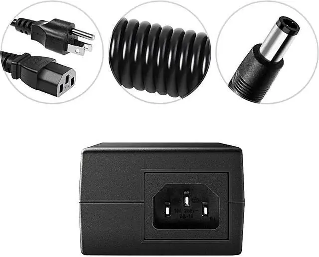 Alt view image 6 of 7 - Kado AC/DC Power Adapter 12V-4A 3A 2.5A 2A 1.25A 1A Power Cord 5.5x2.1mm with 8 Tips Made for Sceptre Monitor, Echo Smart Speaker & Display, Webcam, Router, Mini PC, Projector, CCTV, Bluetooth Speaker
