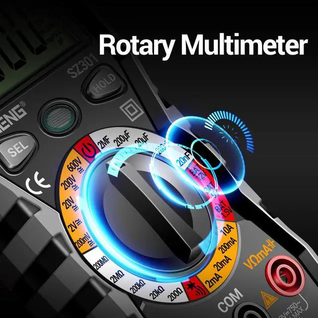Alt view image 2 of 7 - ANENG Digital Multimeter with Case,DC AC Voltmeter,Ohm Volt Amp Meter,Measures Voltage,Current,Resistance,Continuity,Diodes,Electric Tools for Househould Outlet,Automotive Battery Test