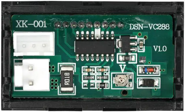 Alt view image 4 of 6 - MTDELE 3Pcs Ammeter Voltage Meter Digital DC 0-100V 10A 0.28" LED Display Red Blue Dual with Connect Wires Compatible with for Electronic Circuit Experiments EV Cars Boats ect