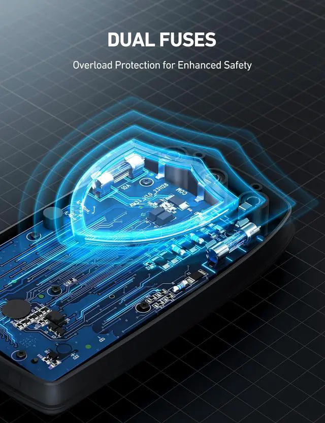 Alt view image 7 of 7 - AstroAI Digital Multimeter Tester 2000 Counts with DC AC Voltmeter and Ohm Volt Amp Meter; Measures Voltage, Current, Resistance, Continuity and Diode, Blue