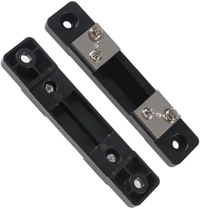 Alt view image 6 of 7 - Aobao 2pcs 0.28'' Digital Volt Amp Voltmeter Ammeter Meter DC 0-100V 50A Red Blue Dual LED Display Voltage Amperage Current Meter 2 in 1 Tester with 50A/75mV Shunt