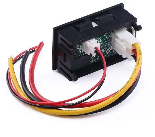 Alt view image 7 of 7 - Eiechip LED Digital Voltmeter Ammeter, Mini DC Digital Multimeter 100V 10A, Blue Red LED Amp Dual Digital Display Volt Meter Gauge, Car Current Monitor Tester 0.28"