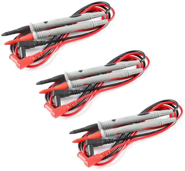 Main image of EC Buying 6Pcs Digital Multi Meter Test Probes Leads - Clamp Tester & Needle Point Probes for Multimeter Electronic Test Leads